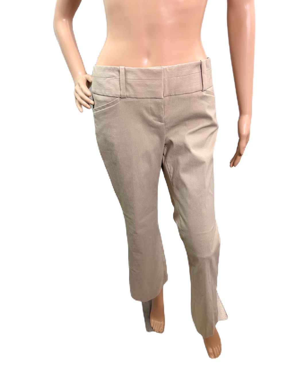 The Limited Women’s Size 4S Solid Beige Career Crop Pants